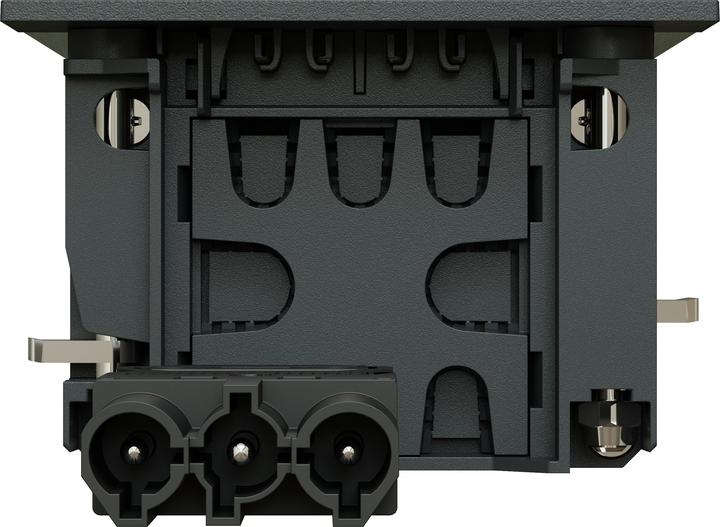 Actual product image IB Connect INTRO2.0 socket outlet unit anodised 1x type 13 1x USB-A/C 1x empty (1x, Type 13)