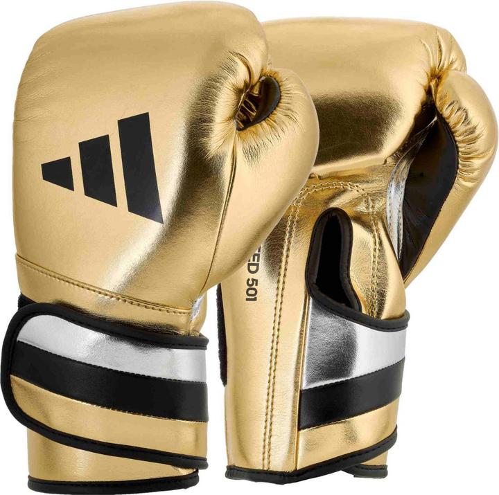Produktbild adidas Boxhandschuhe Speed 500 gold/black Microfibre, ADISBG501 (14 OZ)