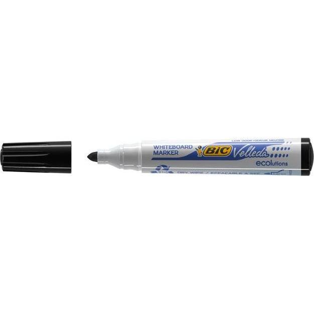 Thumbnail - Bic, Marker, Whiteboardmarker Velleda 1701 1-5 mm, schwarz, 12 Stück in einer Packung 701092 (Schwarz, 1.30 mm, 12 x)