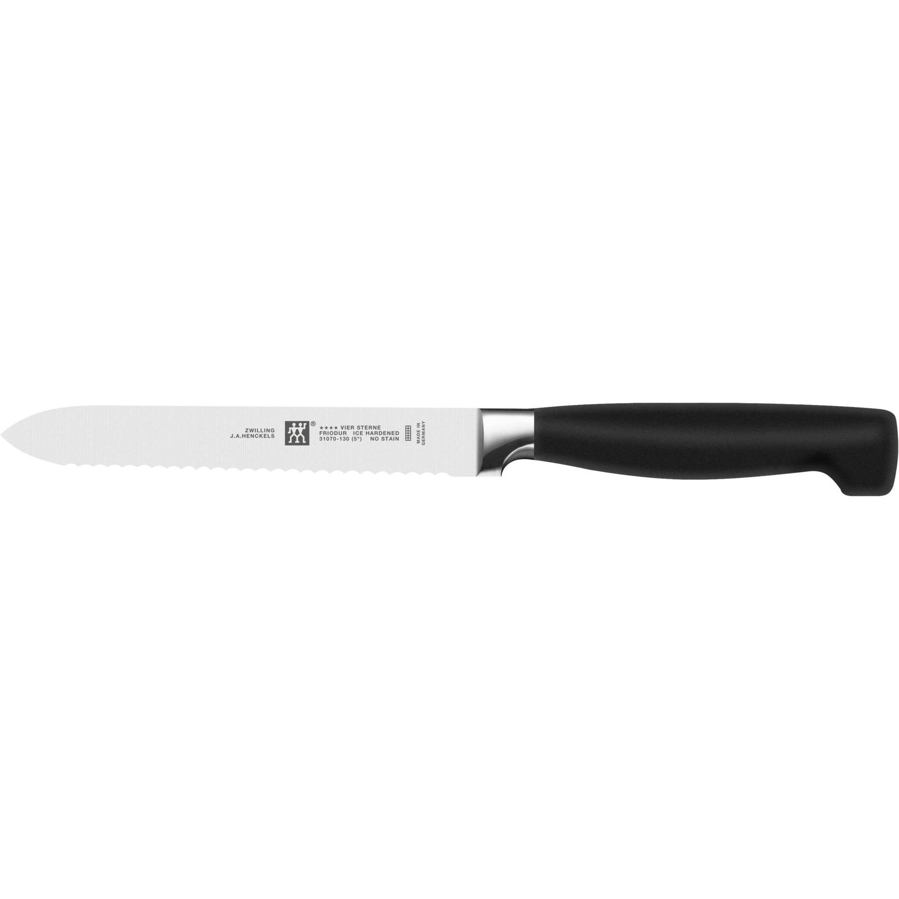 Zwilling Vier Sterne, Küchenmesser, Schwarz
