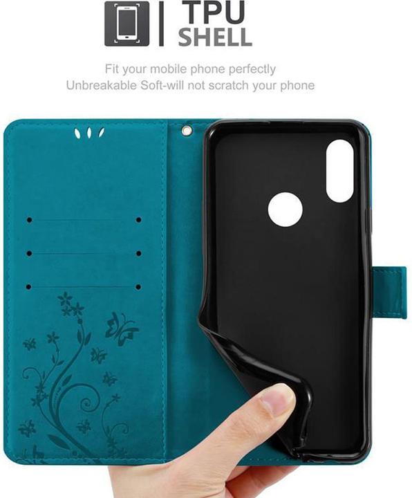Produktbild Cadorabo Flower Book Cover (Huawei Y6 (2019))