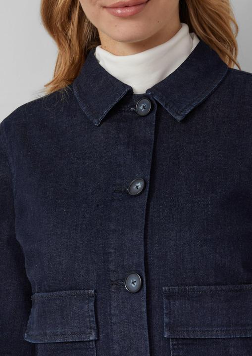 Produktbild S.Oliver Indoor-Jacke Elastische Denimjacke mit Pattentaschen im Relaxed Fit (48)