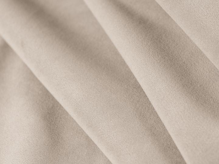 Actual product image Cosmopolitan Design Velvet Pouf, "Gomera", 1 Seat, Beige, 90x90x42 Made in Europe