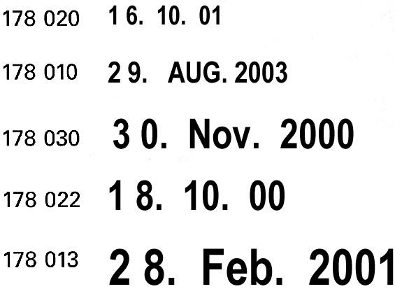 Immagine prodotto Trodat Dater - modelli aperti