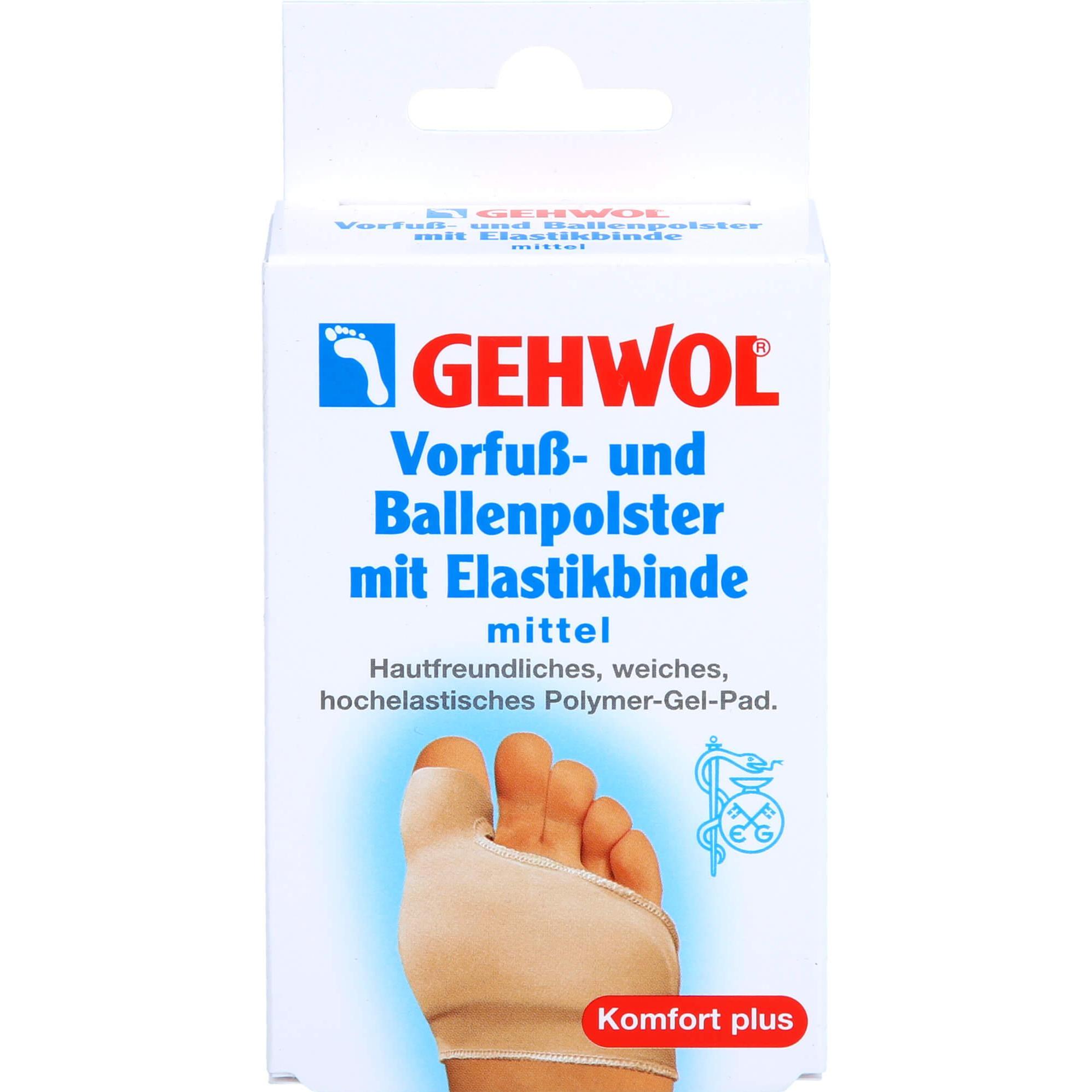 Gehwol Vorfuss-u. Ballenpolster mit Elastikbinde mi, 1 St