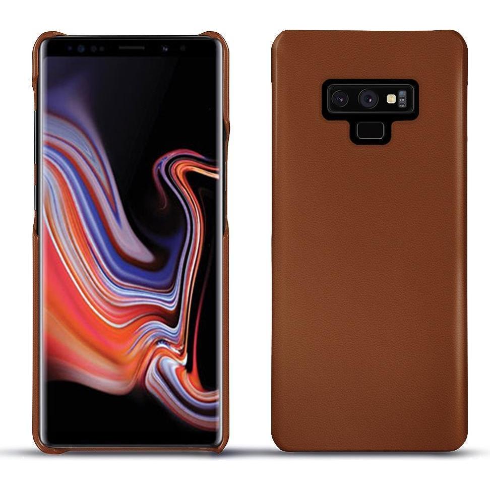 Noreve Lederschutzhülle (Samsung Galaxy Note 9), Smartphone Hülle, Braun