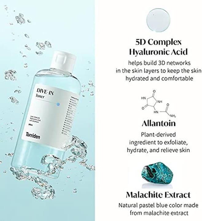Produktbild Torriden Dive-In Low Molecular Hyaluronic Acid Toner (300 ml)