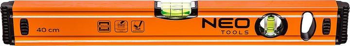 Actual product image Neo 40 cm aluminum spirit level, 2 bottles (40120 cm)