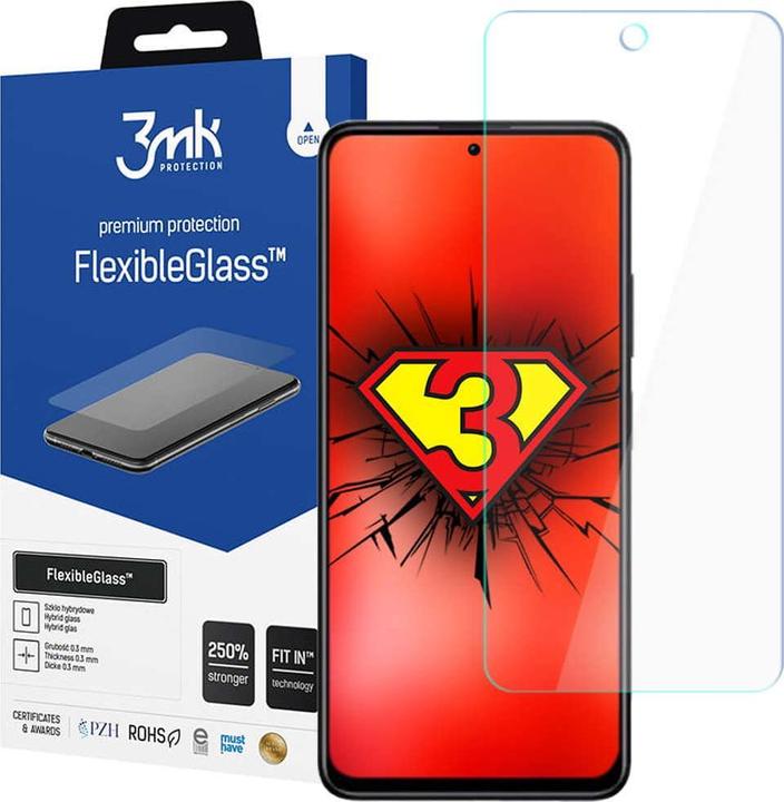 Actual product image 3MK hybrid glass Flexible 2.5D for Xiaomi Redmi Note 11S 4G (1 pcs., Xiaomi Redmi Note 11, Xiaomi Redmi Note 11S)