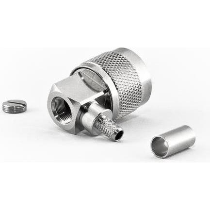 Thumbnail - Varia N-Stecker gewinkelt 90° für HDF200 Kabel, Crimp Version, Elektronikkabel + Stecker