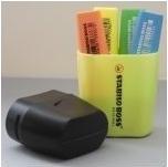 Actual product image STABILO Highlighter Bix Box (Orange, Yellow, Blue, Green, 5 mm, 4 x)