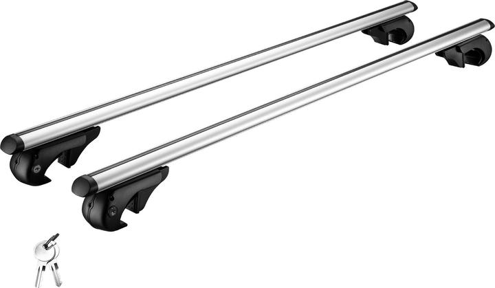 Wiltec Dachträger Universal 120cm Dachgepäckträger 90 kg Gepäckträger Aluminium
