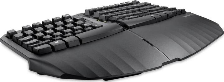 Produktbild Perixx PERIBOARD-613 DE B, Kabellose kompakte ergonomische Tastatur, schwarz (DE, Kabellos)