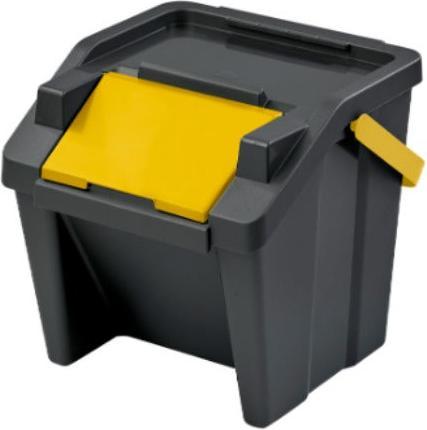 Produktbild Tontarelli vertikaler Abfalleimer mit asamoda28l gelb/schwarz (28 l)
