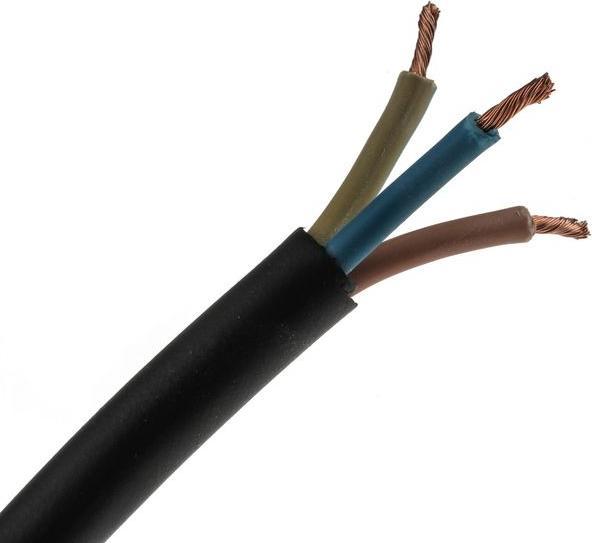Actual product image RS PRO H05RRF 3 Core 2.5mm rubber cable 100m (0.40 m)
