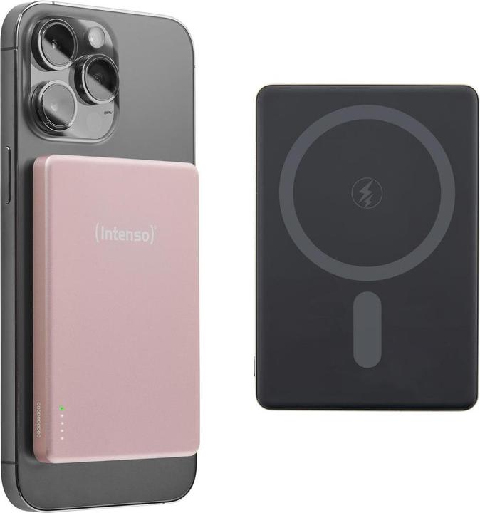 Image du produit Intenso Magn. Wireless Powerbank MW5000 5000 mAh Rosé (5000 mAh, 20 W, 19.25 Wh)