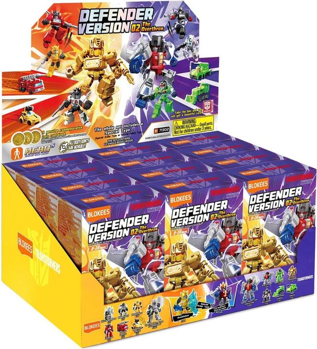 Actual product image Blokees Figures - Transformers - Defender Version 02 - The Overthrow - Display da 12 pz.