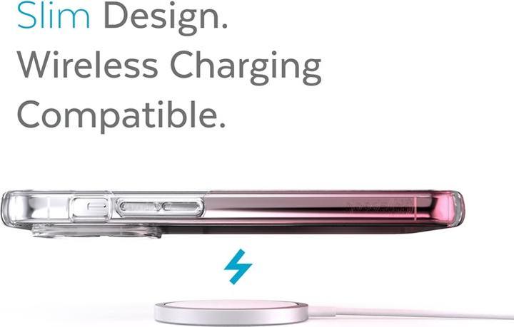 Image du produit speck Presidio Perfect-Clear + Ombre - Étui pour iPhone 13 Pro avec revêtement MICROBAN (Transparent/rose (Apple iPhone 13 Pro)