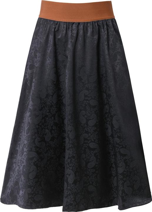 Image du produit Ulla Popken Jupe maxi traditionnelle. Tissu jacquard, poches et taille élastique (42, 44)