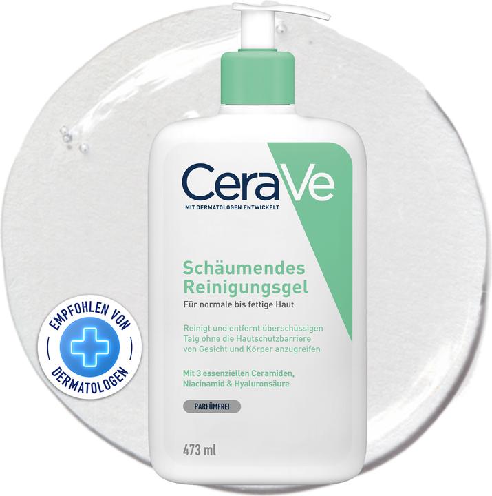Produktbild CeraVe Schäumendes Reinigungsgel für Gesicht und Körper (Reinigungsschaum, 473 ml)