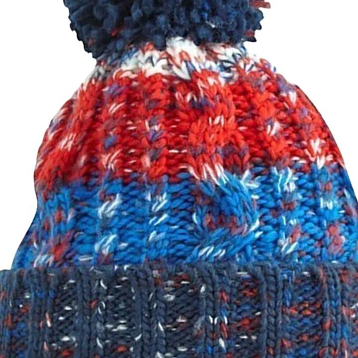 Actual product image Beechfield Corkscrew knitted hat with bobble (One size)