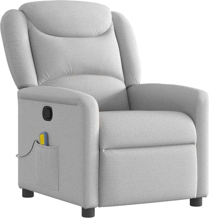 Produktbild vidaXL Massagesessel Wolkengrau Stoff Massage TV-Sessel