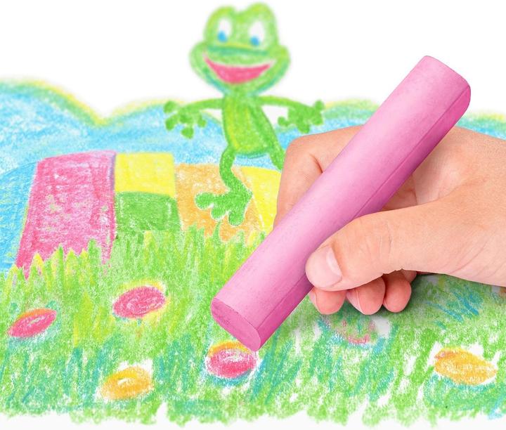 Produktbild Staedtler Strassenmalkreide Noris junior, 6er Karton im Maxiformat, quadratisch, Durchmesser: 20 mm, staubarm (Multi, 6 x)