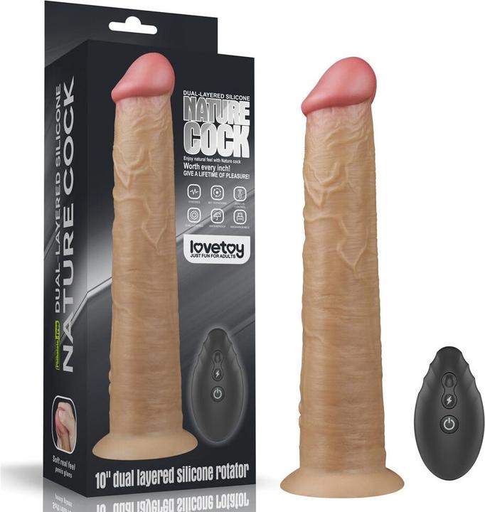 Actual product image Lovetoy Two-layer vibration with rotation Planitum Silicone 10