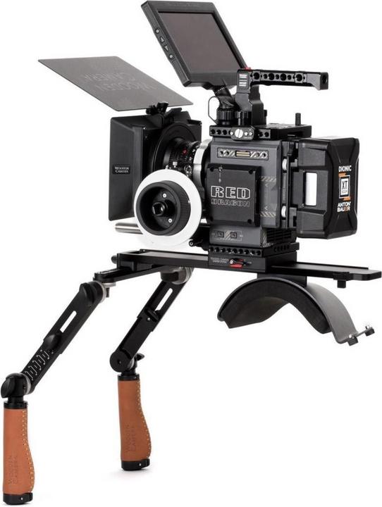 Actual product image Wooden Camera Shoulder Rig v3 (Pro, Brown Leather)