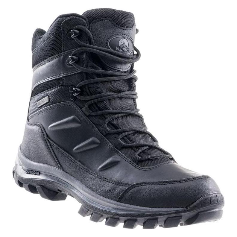Elbrus, Herren, Wanderschuhe, Schwarze Herren-Trekkingschuhe Spike Mid, Grösse 41 (41), Schwarz