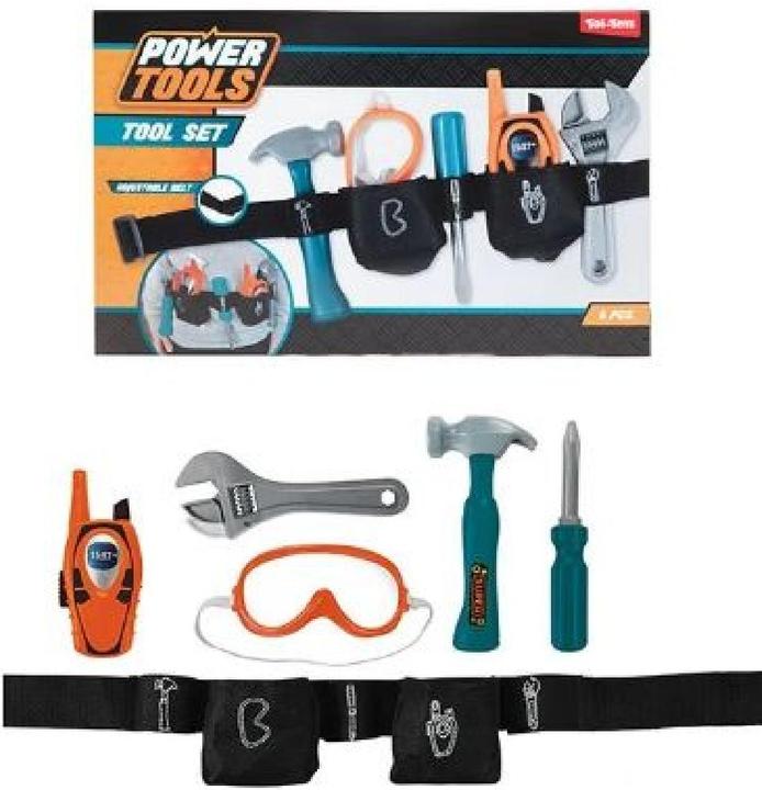Toi-Toys BEMIRO giocattolo per bambini - 6 pezzi, set di attrezzi per bambini, set di attrezzi per bambini
