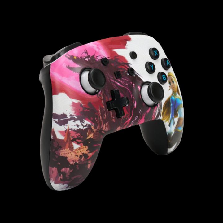 Actual product image PowerA Enhanced Wireless Switch Controller - Zelda Blood Moon (pink/white) (Switch, Switch Lite)