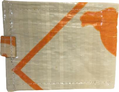 Produktbild Bekos Upcycling - handliche Geldbörse mit Lasche aus recycelten Zementsäcke Camel