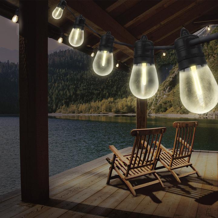 Actual product image Forever Light Solar Garland SUNARI FLS-60 7,5m 10 LED bulbs IP44 (IP44)