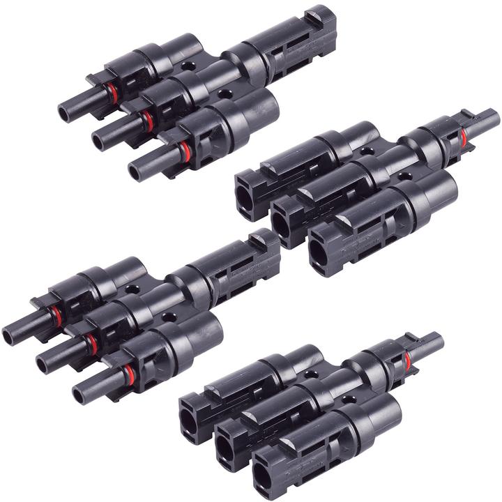 Produktbild S-Impuls T-Stecker-Adapter Set, 3/1, MC4-komp., IP68, 1.5kV, 2er-Set (Solarstecker)