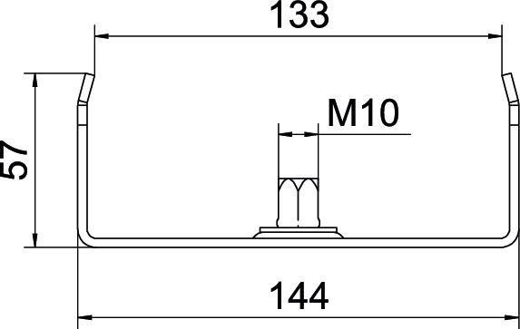 Produktbild OBO Bettermann Mittenabhängung (Montagehalterung)