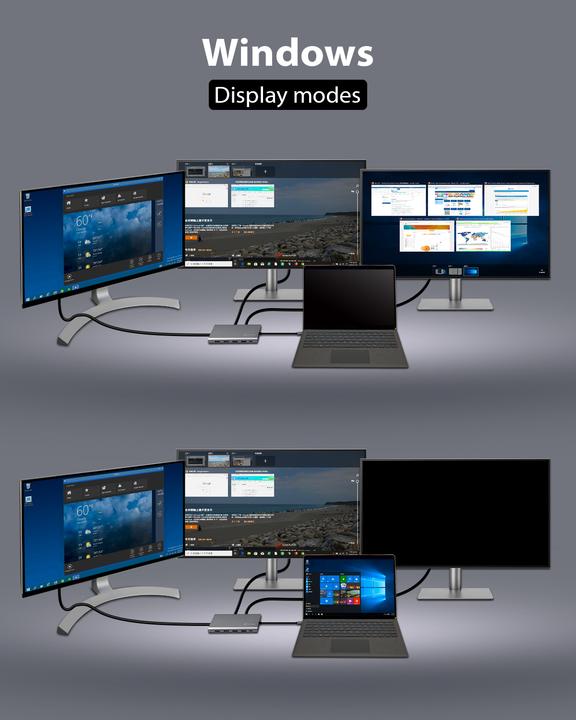 Actual product image Icy Box USB-C hub with 4K HDMI, PD ,IB-DK4050-CPD (USB-C, 12 ports)