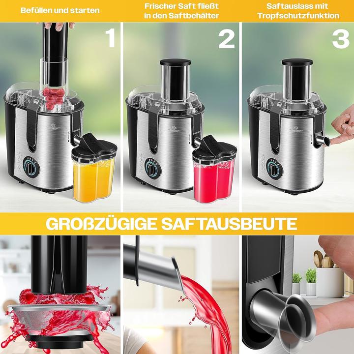 Immagine prodotto Kesser Spremiagrumi per frutta e verdura (argento/nero)