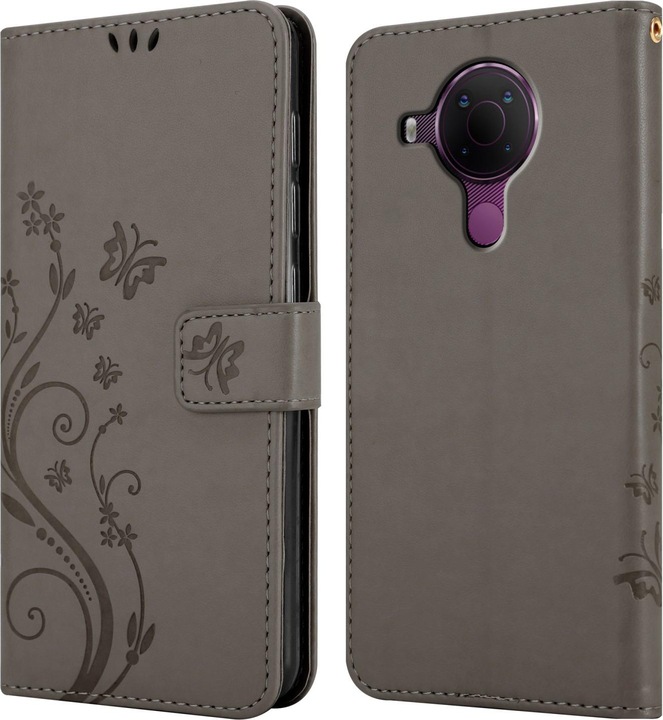 Actual product image Cadorabo Flower Book cover (Nokia 5.4)