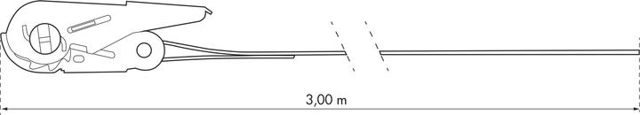 Produktbild Thirard Spanngurt, 3m, mit Ratsche
