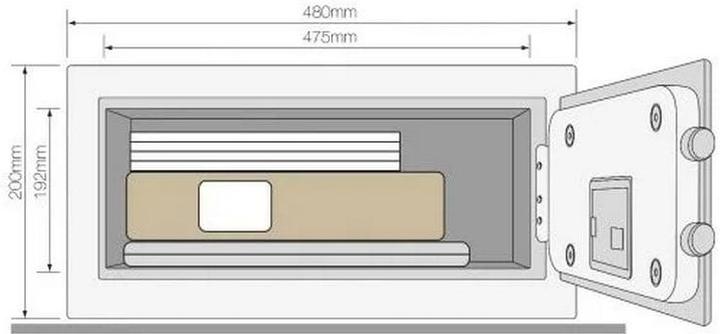 Actual product image Yale Laptop storage YSEB high security table 26.9 l (26.90 l)