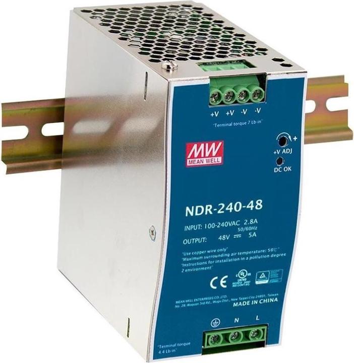 Image du produit Planet Alimentation électrique Din-Rail PWR-240-48 240 watts (240 W)