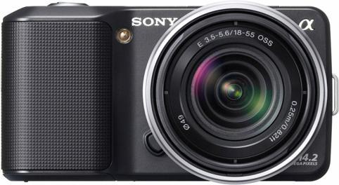 Sony NEX-3K, 14 MP, 7 fps, filmati HD, KIT 18-55 mm, nero