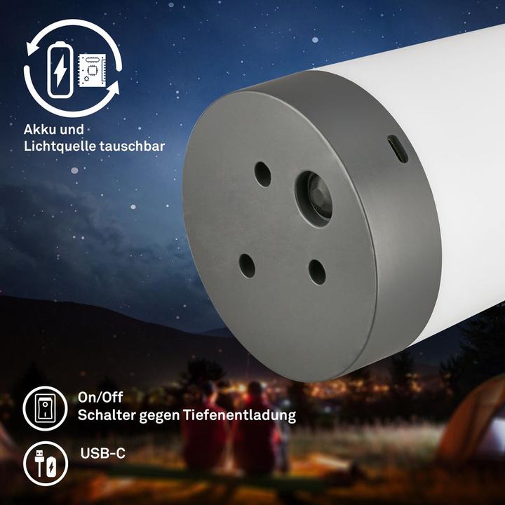 Produktbild Briloner Akku RGB+W LED Tischleuchte, Anthrazit (280 lm)