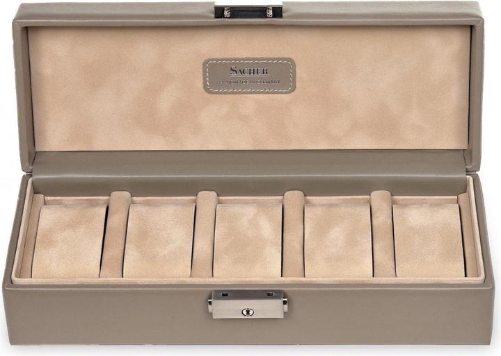 Produktbild Sacher 1015.565943 - Uhrenetui für 5 Uhren nature taupe Leder