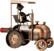 Image du produit IKO Porte-bouteille de vin 'tracteur' cuivre h (Porte-bouteilles de vin)
