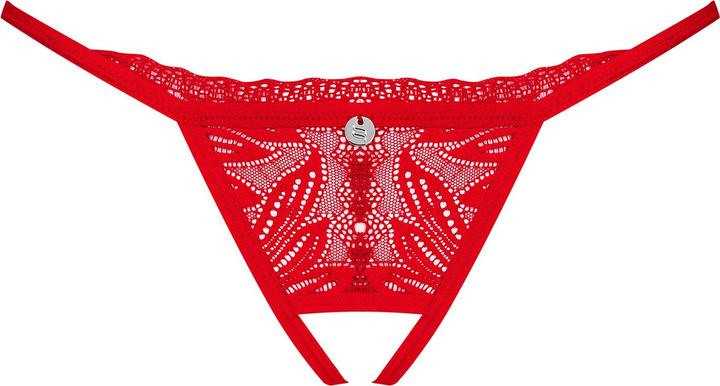 Actual product image Obsessive Chilisa Crotchless String - Red (XL)