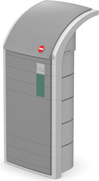 Produktbild Hailo ProfiLine WSB Design XXXL, Wertstoffsammler, 120 ltr, Grau (120 l)