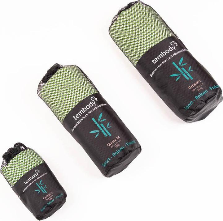 Immagine prodotto Tembo Tembody Bambus Reisehandtuch Grün S