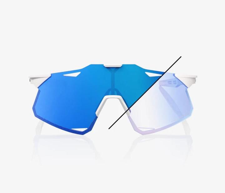 Actual product image 100% HYPERCRAFT LE - Bastille (Pearl White Glitter, Blue Mirror Photochromic)